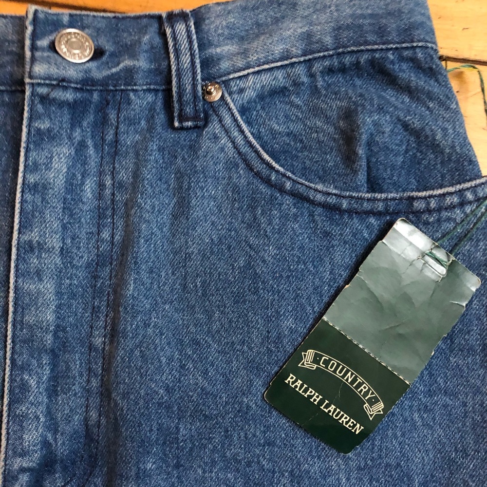 Vintage Ralph Lauren Deadstock Country Denim Skirt